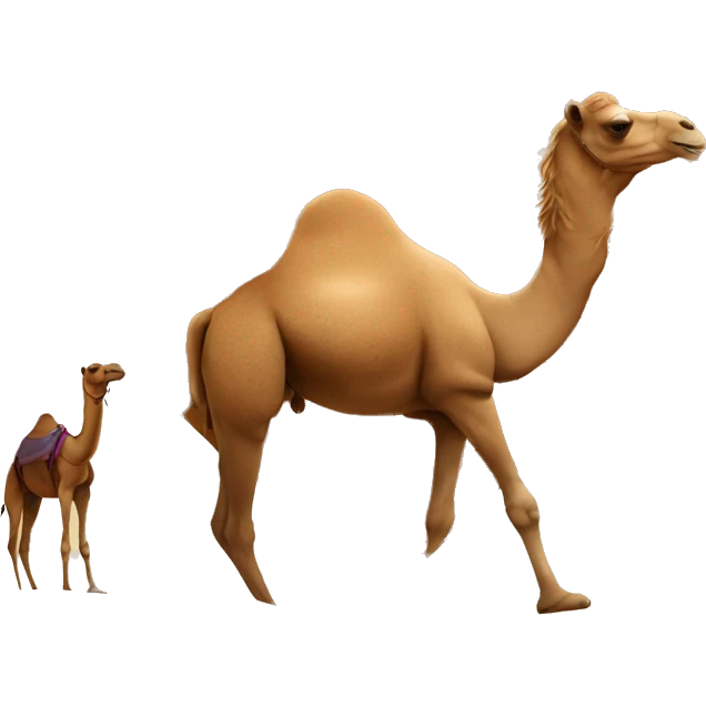 heart in front of camel emoji
