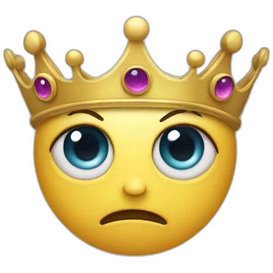 Eyed crown emoji