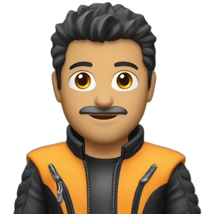Biker canoso emoji