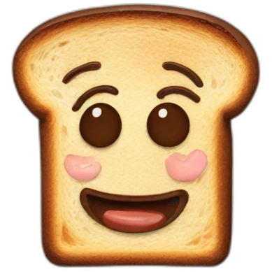 toast with nutella emoji