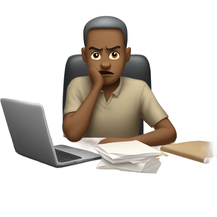 Confused but processing  emoji