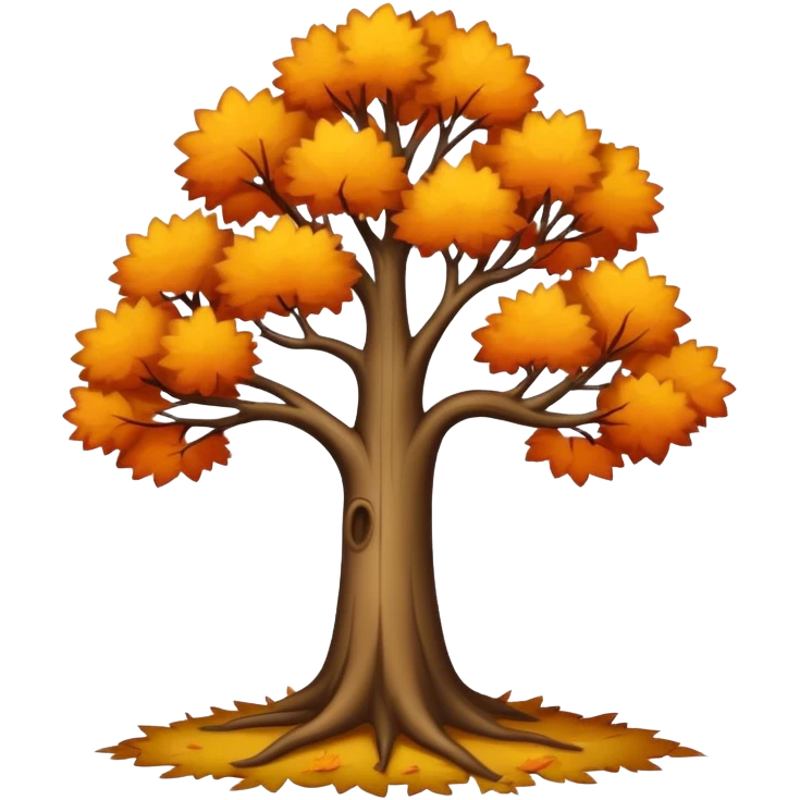 Autumn tree with no leaves emoji