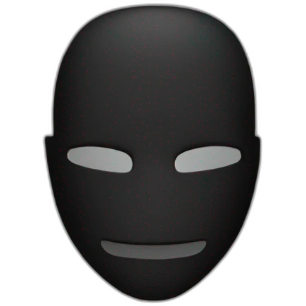 Men with hacker Anonymous mask emoji