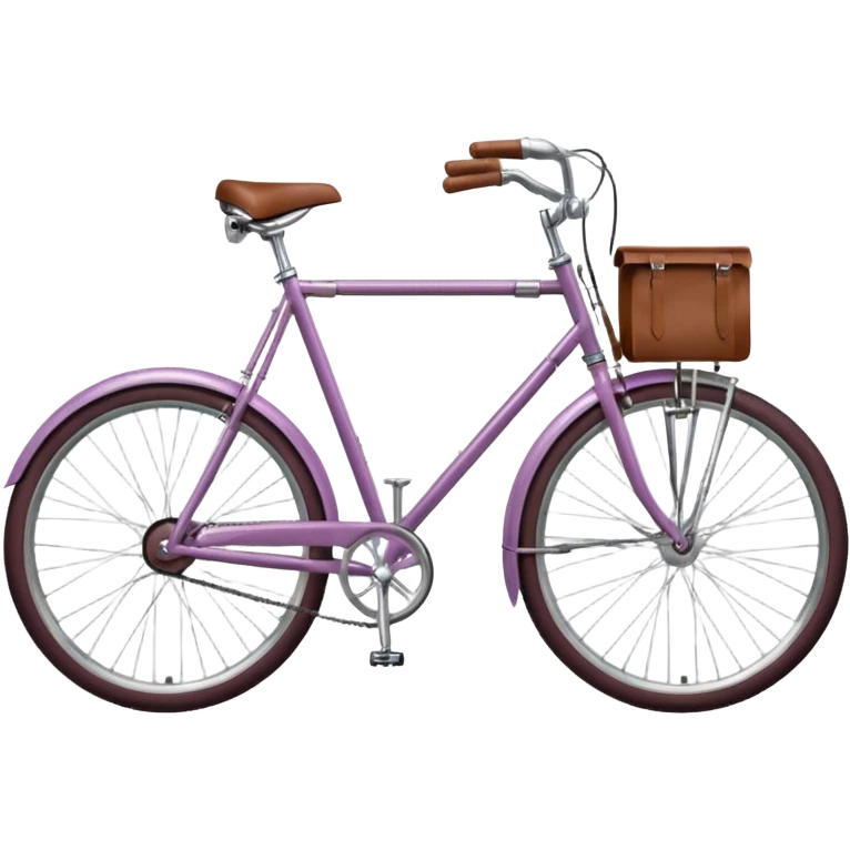 Retro mauve bicycle  emoji