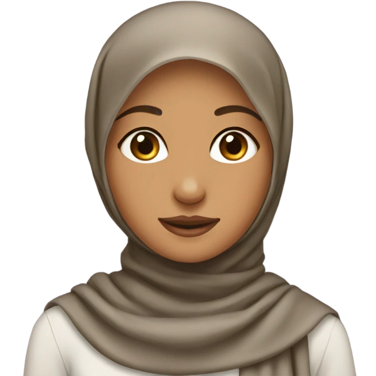 Tan skin girl wearing hijab  emoji