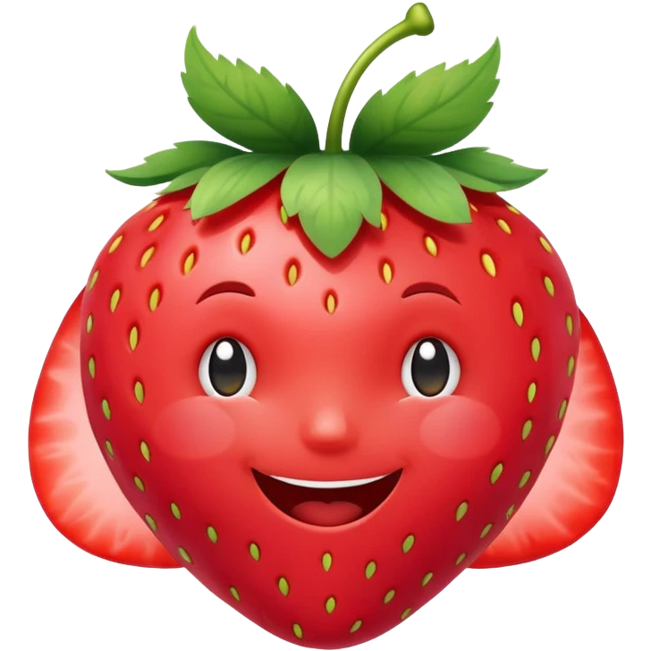 Strawberry speech bubble emoji