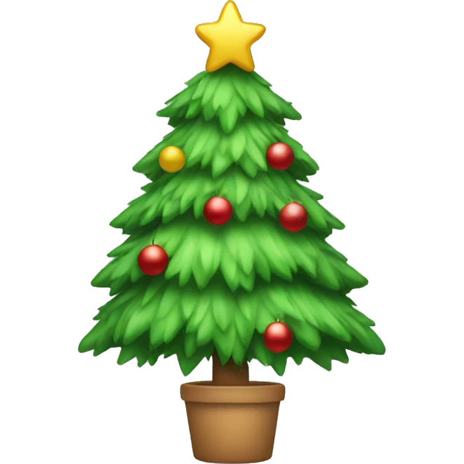 cute christmas tree emoji