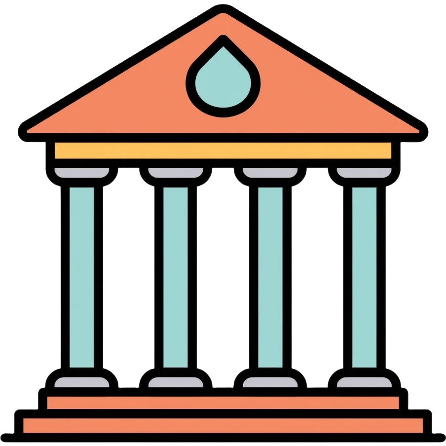 bank building with columns emoji