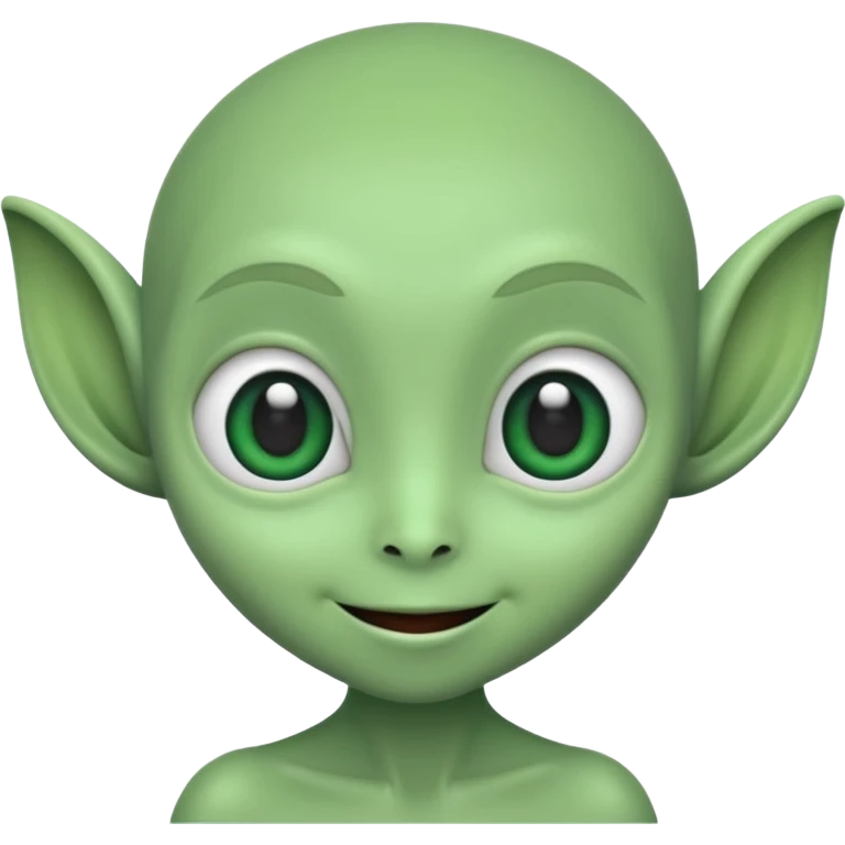 Make me a cute alien emoji