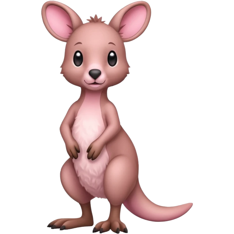 Pink kangaroo emoji