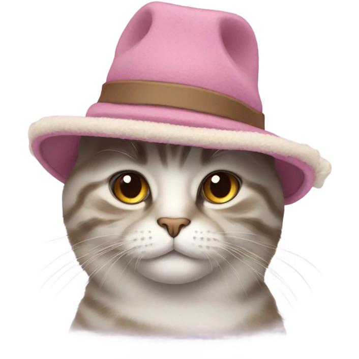 Cat with uggs and hat emoji