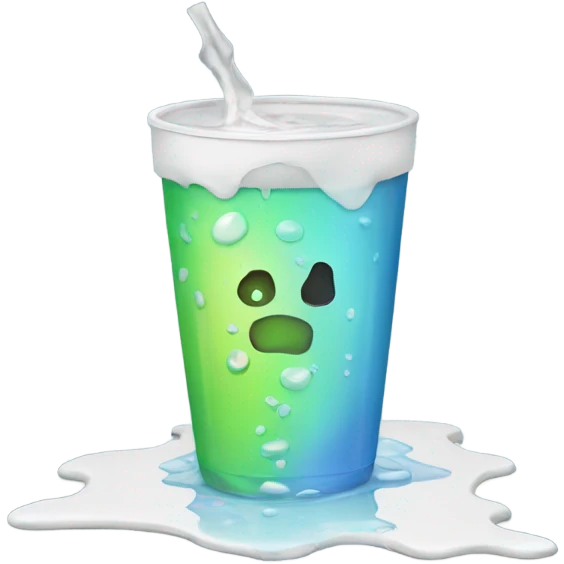 Spilled drink emoji