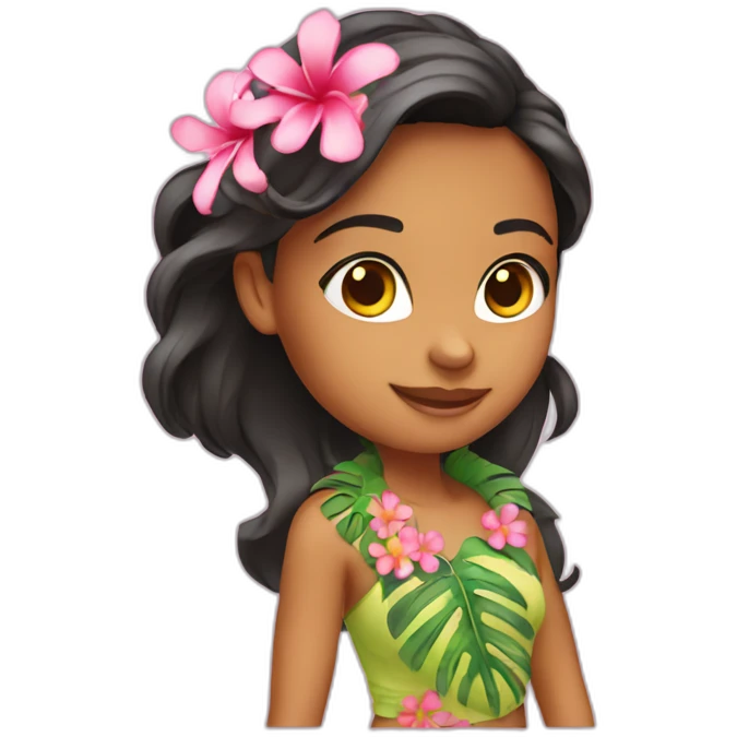 Girl hawai emoji