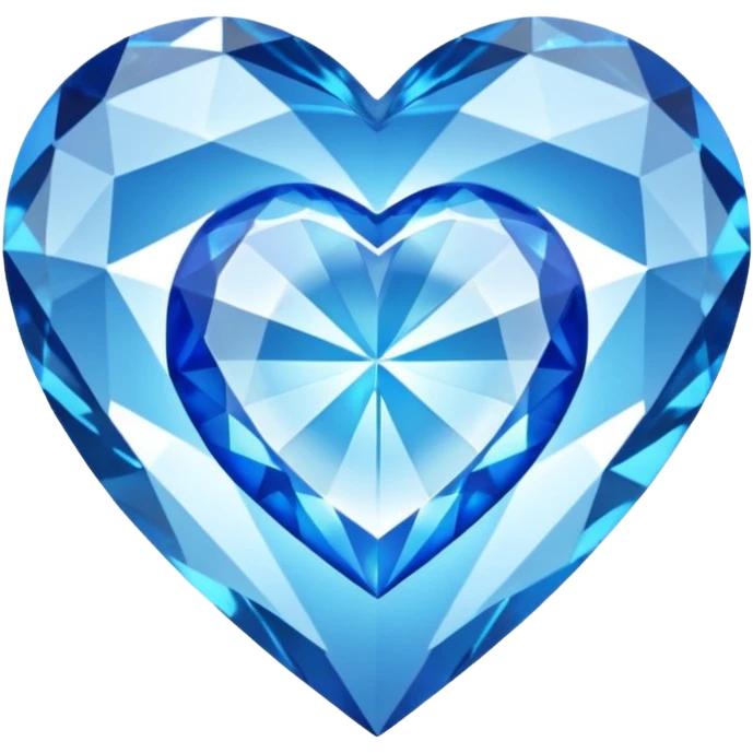 Diamond with blue heart inside
 emoji