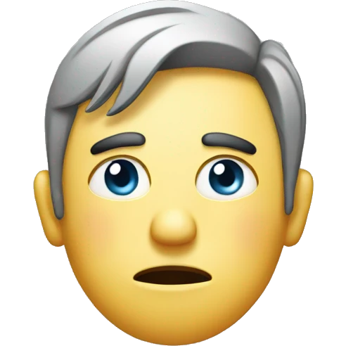 sweating man with of transpiration and tired emoji