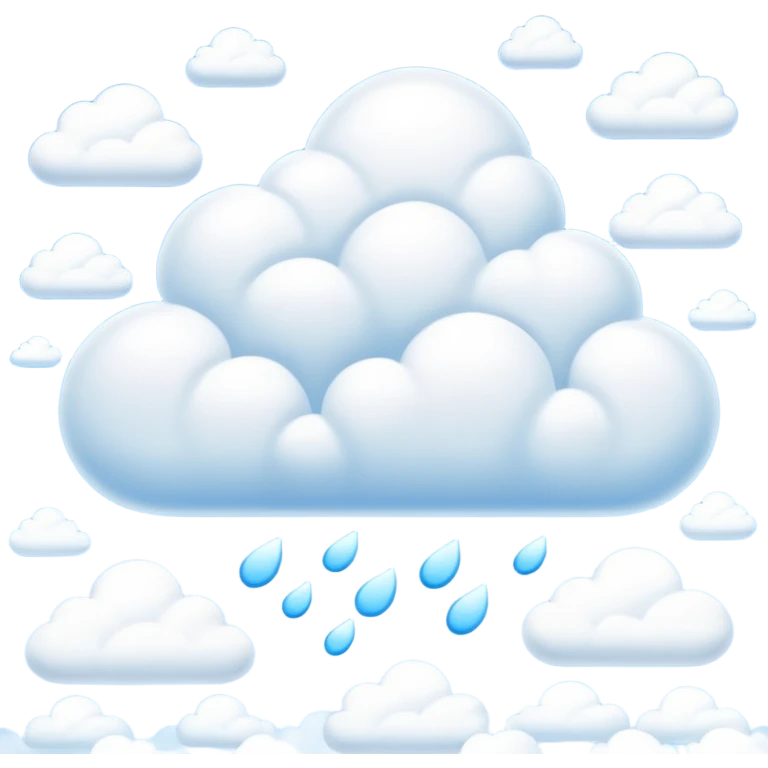 blue sky with clouds emoji