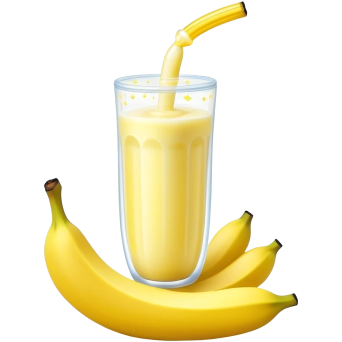 Ethereal glowing banana with celestial protein shake bottle emitting sparkles and magical floating sunflower seeds with starry aura emoji