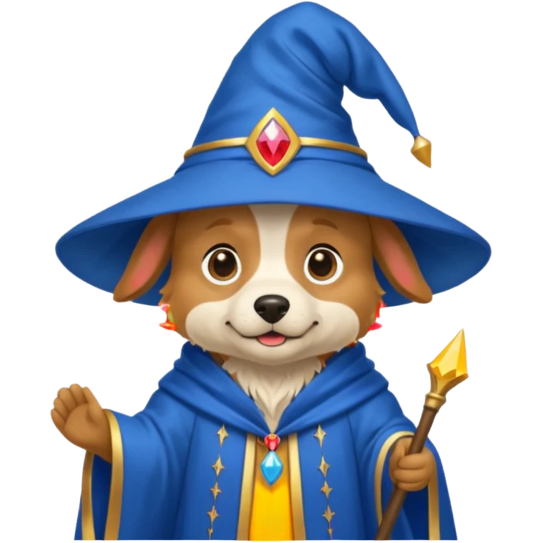 Dog wizard emoji