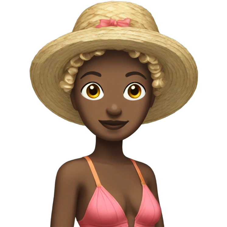 Versailles woman in one piece bathing suit emoji