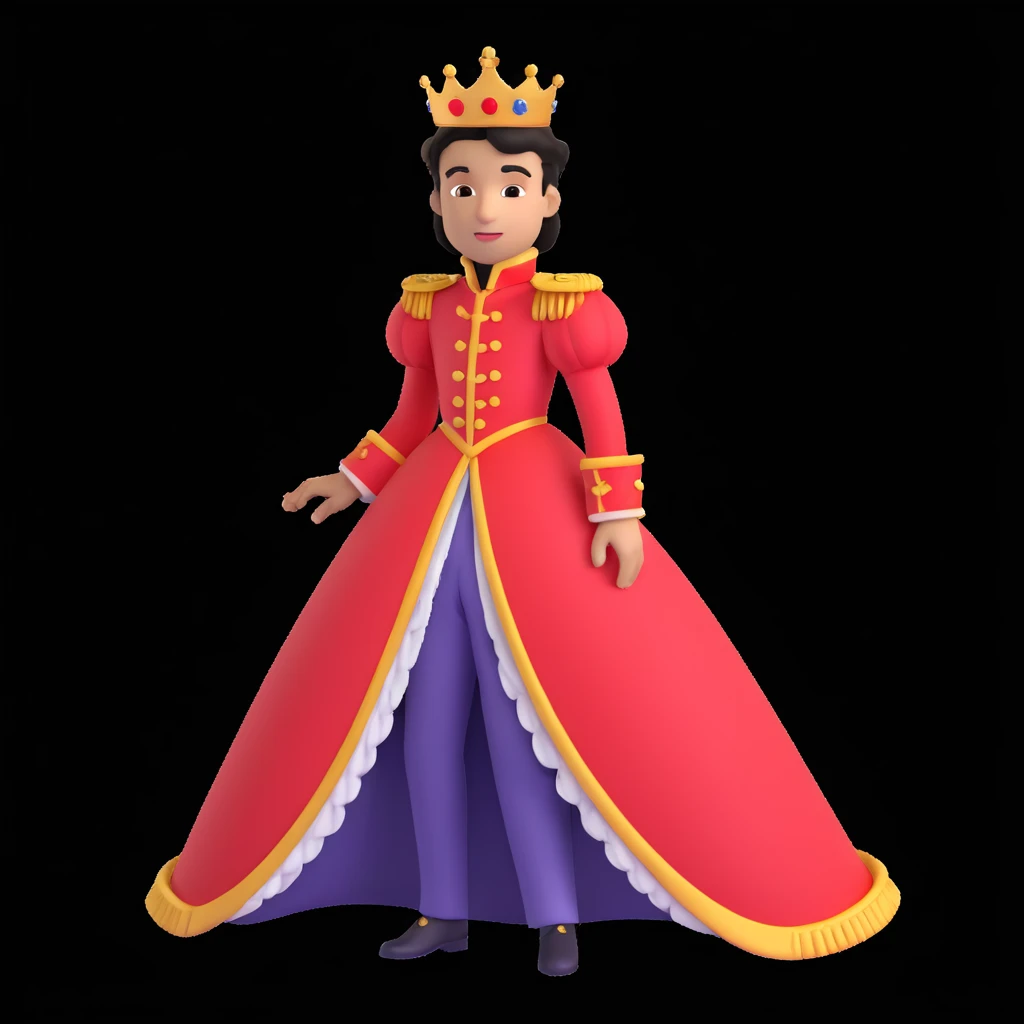 prince in red dress, royaqle background emoji