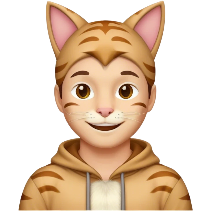 Hot cat Man hoping emoji