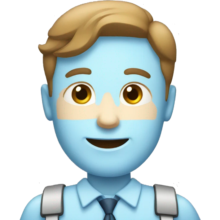 Blue badge emoji