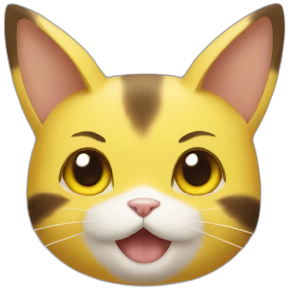 Cat pikachu emoji