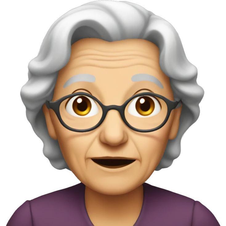 Old woman emoji