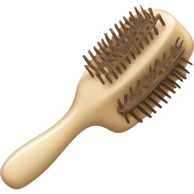 hairbrush beige emoji
