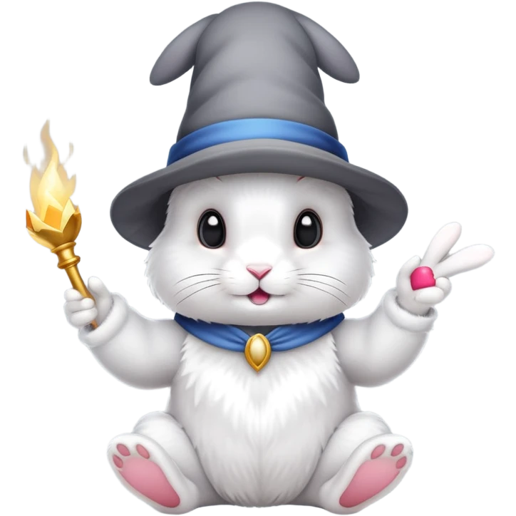 Lapin qui fait de la magie emoji