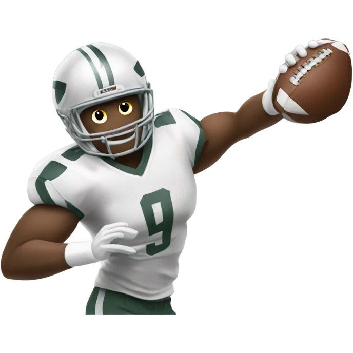 Football head making a stiff arm  emoji