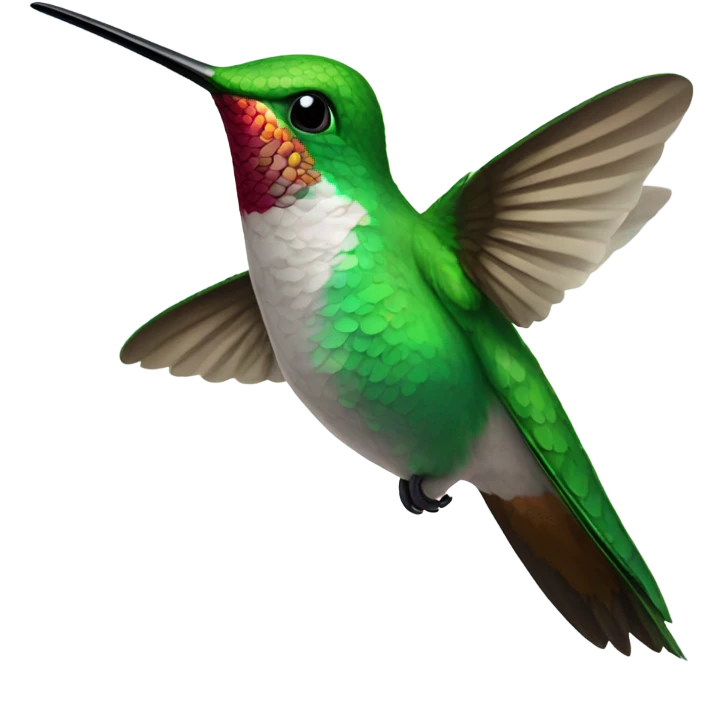 Hummingbird with glasses emoji