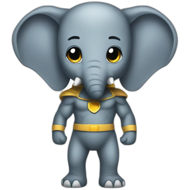 Elephant superhero emoji