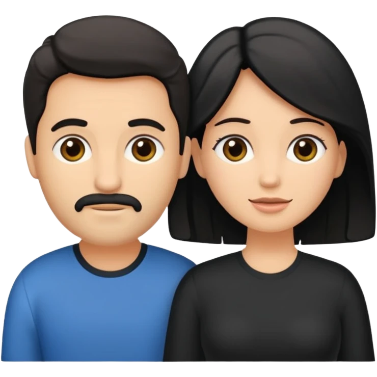 Crie uma figurinha pra stories de uma biblia aberta e um casal lendo (homem loiro e mulher branca cabelos pretos baixinha) sentados de costas o homem é loiro e a mulher branca do cabelo preto  emoji