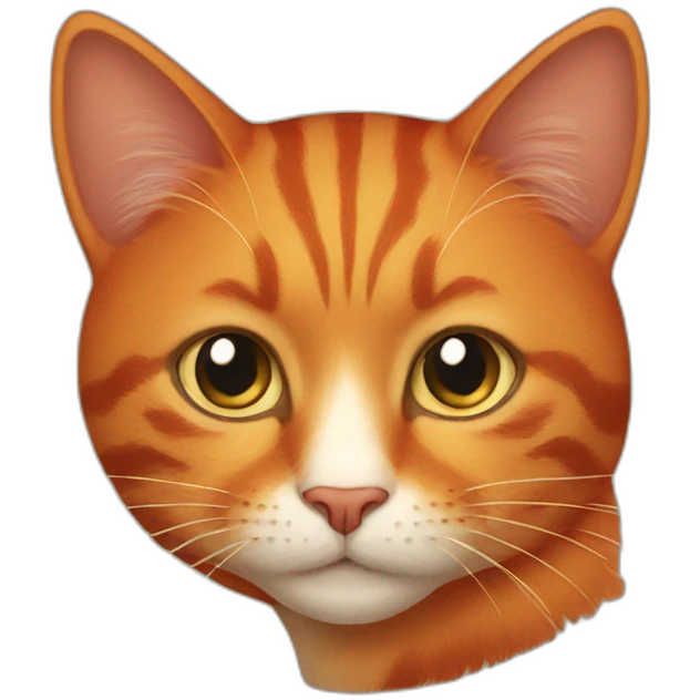 red cat emoji