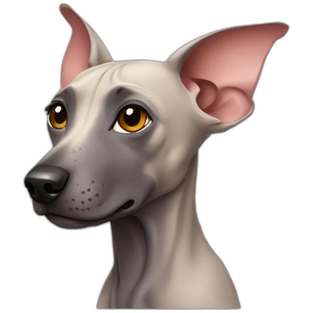 Peruvian hairless dog emoji