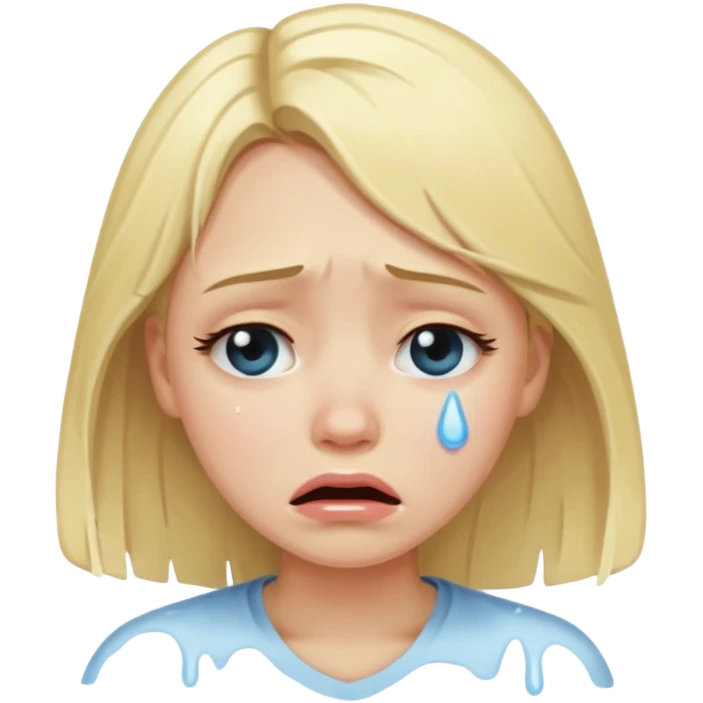 crying girl emoji