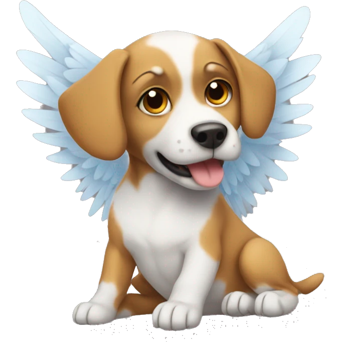 A dog with wings emoji