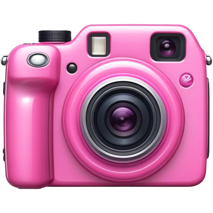 Pink camera  emoji