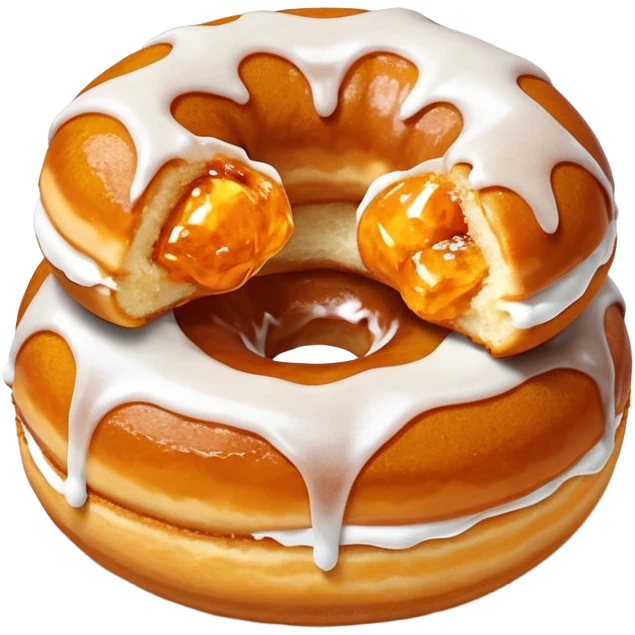 pumpkin Filled Jam Donut Bombs emoji