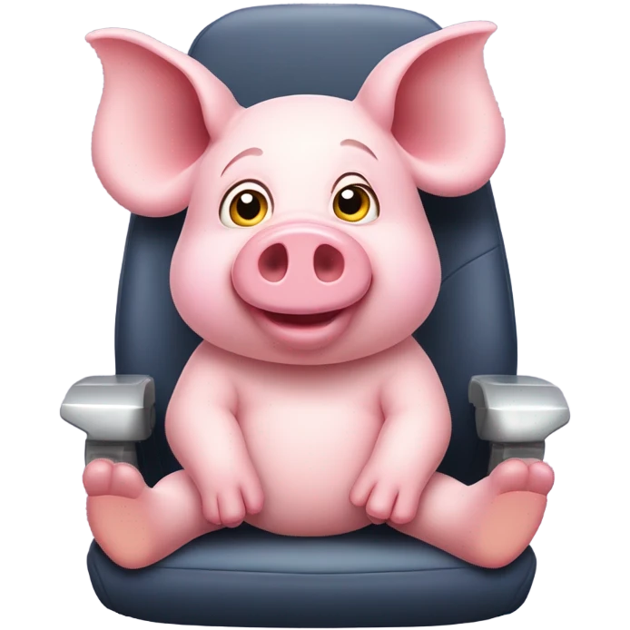 Pig on a plane  emoji