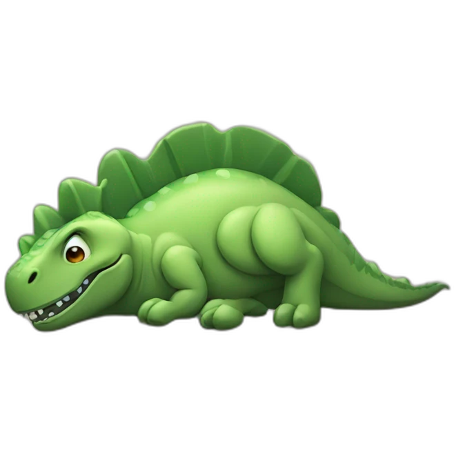 Dinosaur sleeping emoji