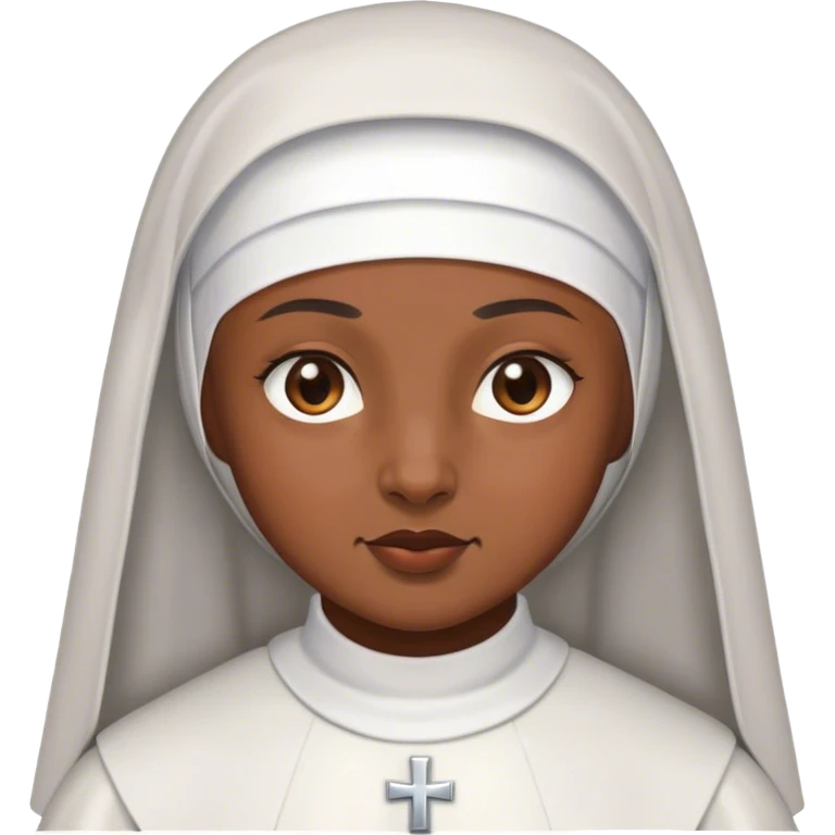 Nun with brown skin  emoji