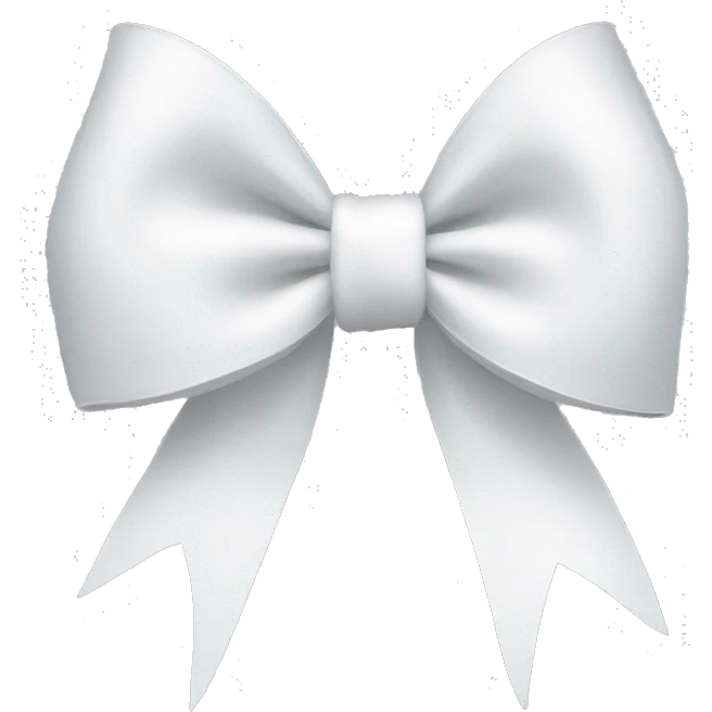 white bow emoji
