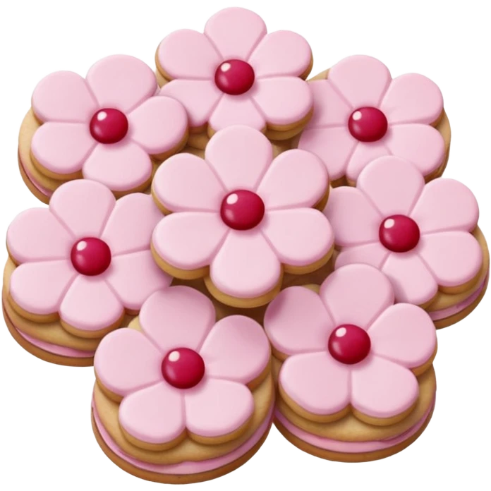 Cherry blossom shaped cookies  emoji