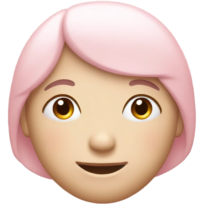 pastel pink calm emoji face  emoji
