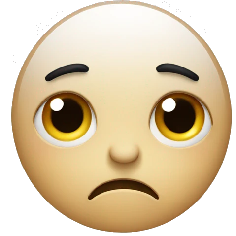 sad face emoji