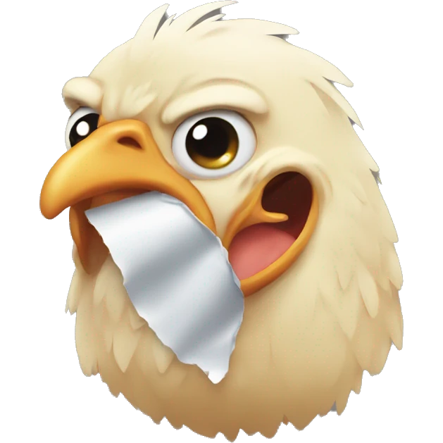 Chicken crying emoji