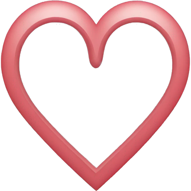 heart inside heart outline emoji