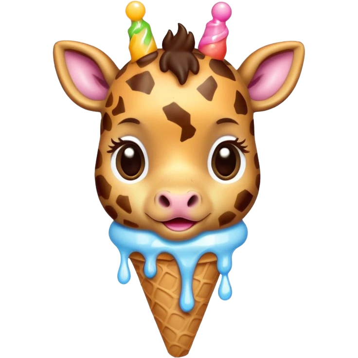 Giraffe with Ice Creams
Baby giraffe with melting ice cream


 emoji